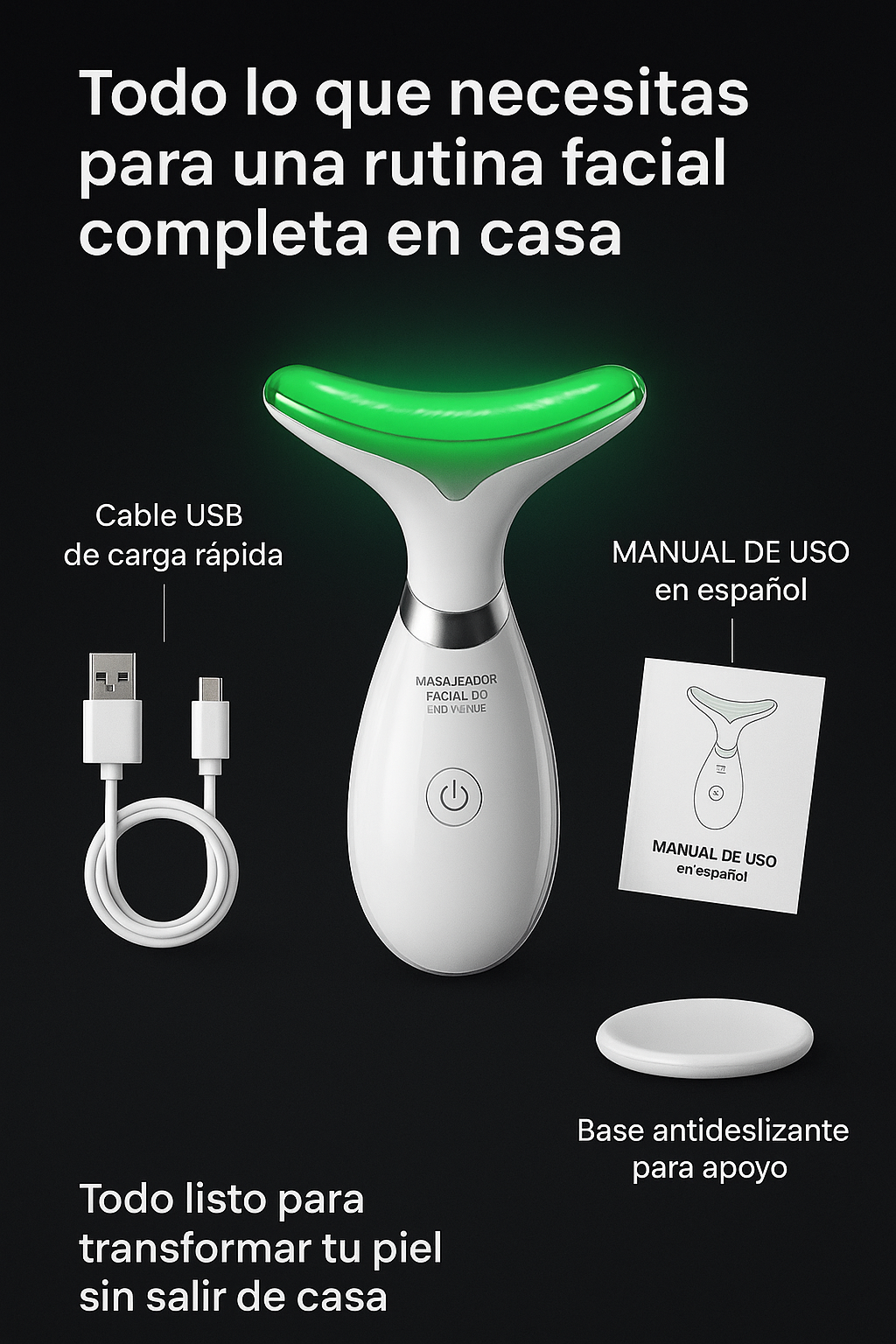 MASAJEADOR FACIAL REDUCTOR PAPADA™
